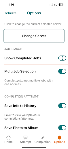 App screenshot