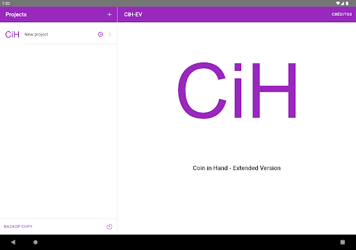 Android application CiH-EV screenshort