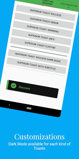 Superior Toast Library Demo Ap Screenshot 4 - AppWisp.com