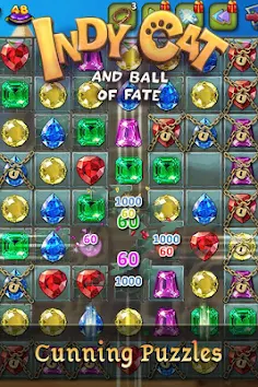 Indy Cat: Match 3 Adventure - Screenshot 4