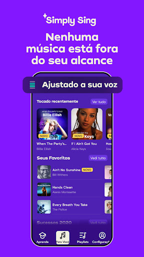 Visualização do aplicativo