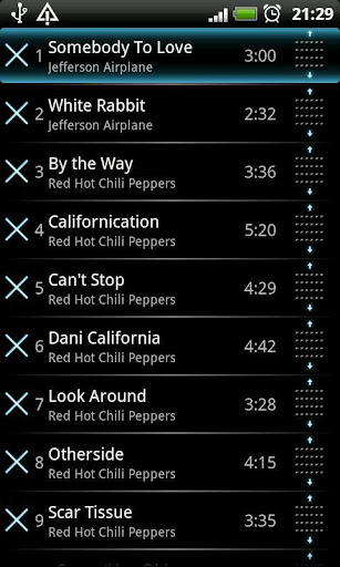 mMusic Skin Neon Azure Big Screen 3