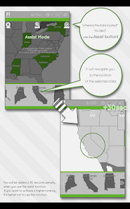 Screenshot 8 E. Learning U.S. Map Puzzle android