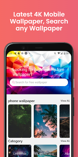 Android application 4K Mobile Wallpaper screenshort