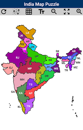 India Map Puzzle Screen 3