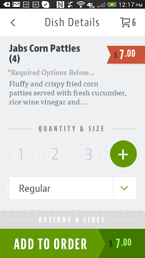 Android application Family Thais Asian Bistro screenshort