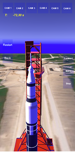 Saturn V Rocket 3D Simulation Screen 3