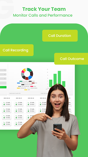 Screenshot of GoDial Enterprise CRM for Team