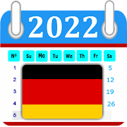 German Calendar 2020 with Public Holidays