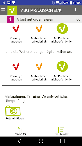 VBG Praxis-Check Screen 3