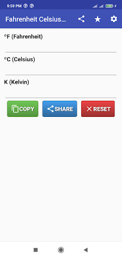 Fahrenheit Celsius Kelvin Screenshot 1 - AppWisp.com