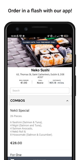 Android application Neko Sushi screenshort