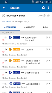 SNCB National: Fahrpläne/Fahrkarte in Belgien Screenshot