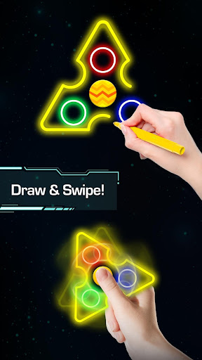 Draw Finger Spinner  screenshots 1