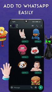 Screenshot 10 Emoji stickers for WhatsApp android