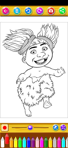 croods Coloring Book Screen 3