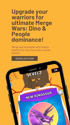Merge Dinosaurs People Battle Screen 3