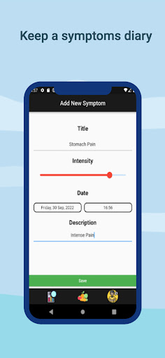 Food Intolerance Symptom Diary Screen 3