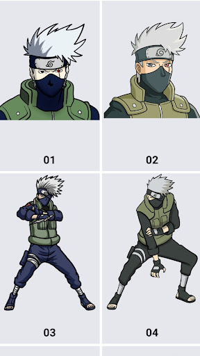 How to draw Kakashi