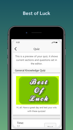 General Knowledge : Quiz Test Screen 2
