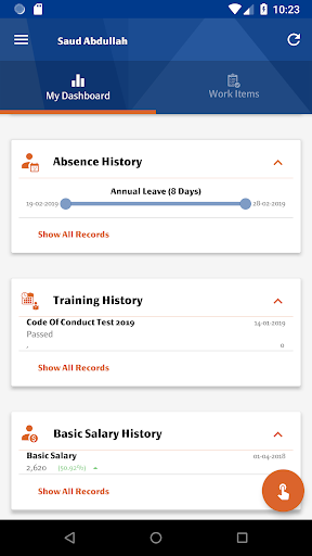 Screenshot of SAHL App for HR Services