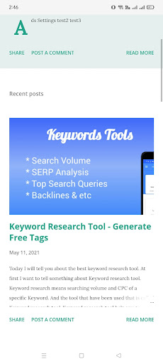 Android application Suppseinfo Blogs- Tech blogs screenshort