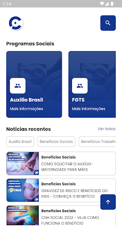 Android application Consulta Benefícios 2023 screenshort