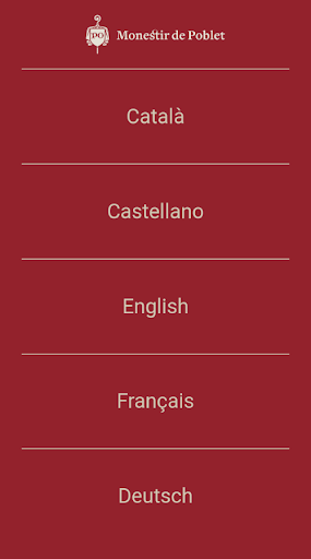 Android application Poblet Official Guide screenshort