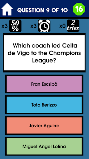Celta Football Quiz Screen 3