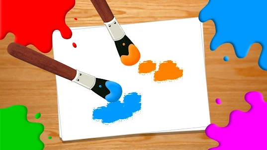 塗装色-シンプルな落書きの描画ボード