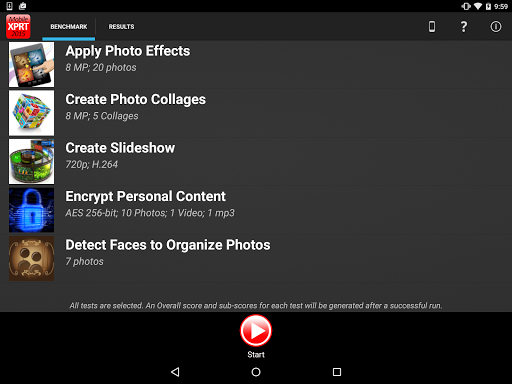 MobileXPRT 2015 Screen 3