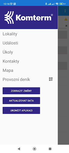 Android application KOMSYS screenshort