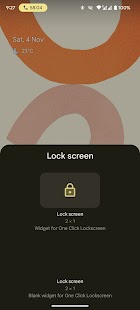 One Click Lock Screen Screenshot