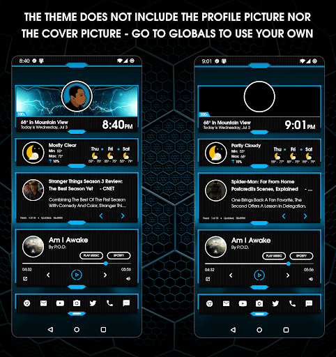 CMX - Hex Panels · KLWP Theme