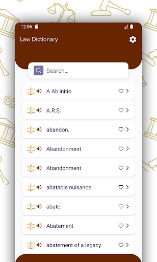 Law Dictionary Screen 2