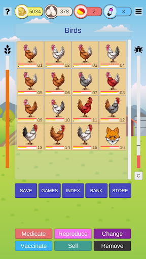Android application Rooster Game screenshort