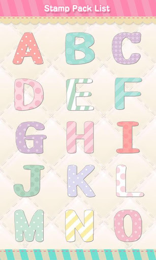 Stamp Pack: Pastel Alphabet Screen 2