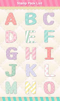 screenshot of Stamp Pack: Pastel Alphabet