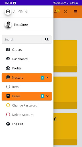 Android application Alpinist7x Vendor screenshort