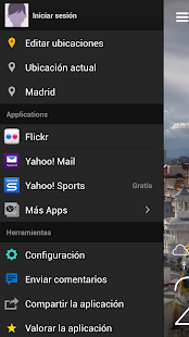 Yahoo Tiempo Screenshot
