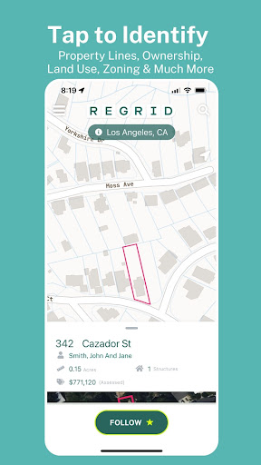 Screenshot of The Regrid Property App