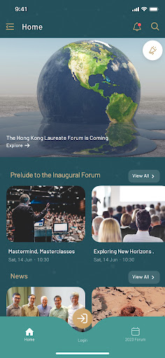 Android application Hong Kong Laureate Forum screenshort