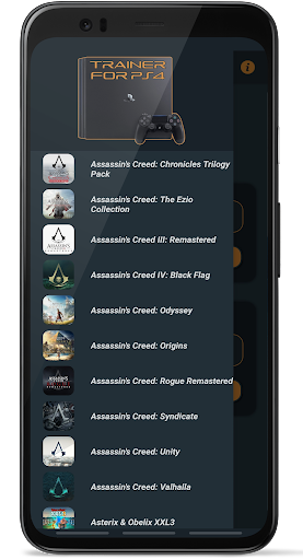 Android application Trainer for PS4 screenshort