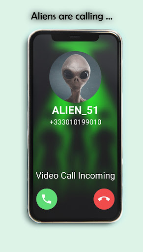 Alien Fake Video Call App Screen 2