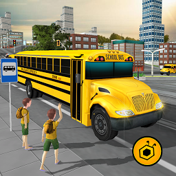 「School Bus Driving Game」圖示圖片