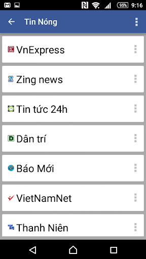 Android application Tin Tức Hôm Nay screenshort