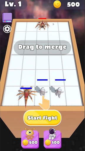 Android application Merge Alien screenshort