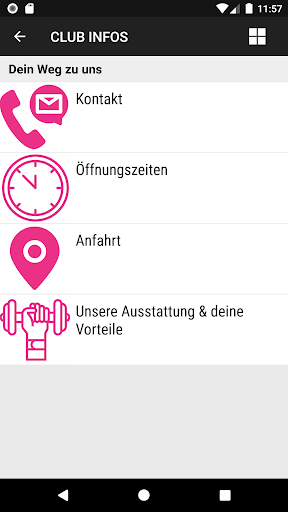 Android application PINK Frauen Fitness screenshort