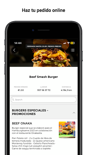Android application Beef Smash Burger screenshort