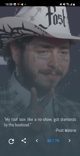 Post Malone Quotes and Lyrics Screen 2
